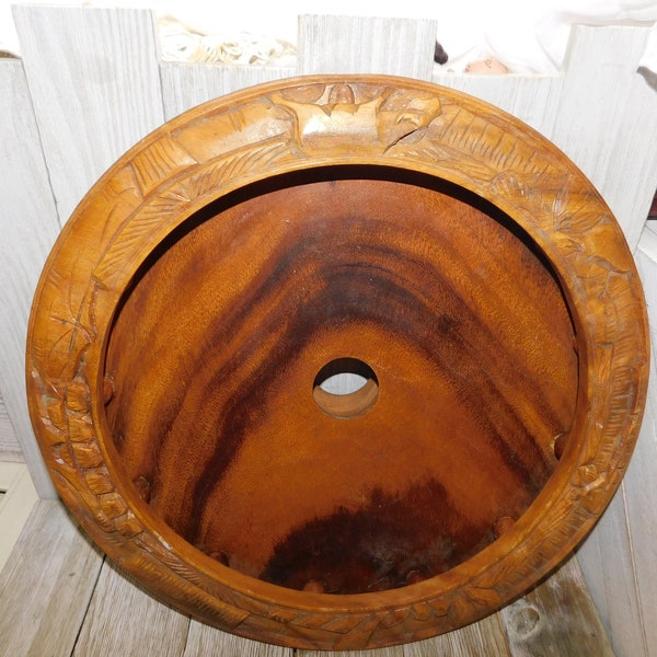 Tray for Mid Century Wood Tiered Lazy Susan, Hand Carved Monkey Pod Wood Lazy Susan Serving Tray Memories, Daysgonebytreasures