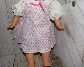 Doll Dress Small Red Flower Doll Dress, Small Doll Dress, Vintage Doll Clothes, Childhood Memories, Gift, Prop, Daysgonebytreasures,*y