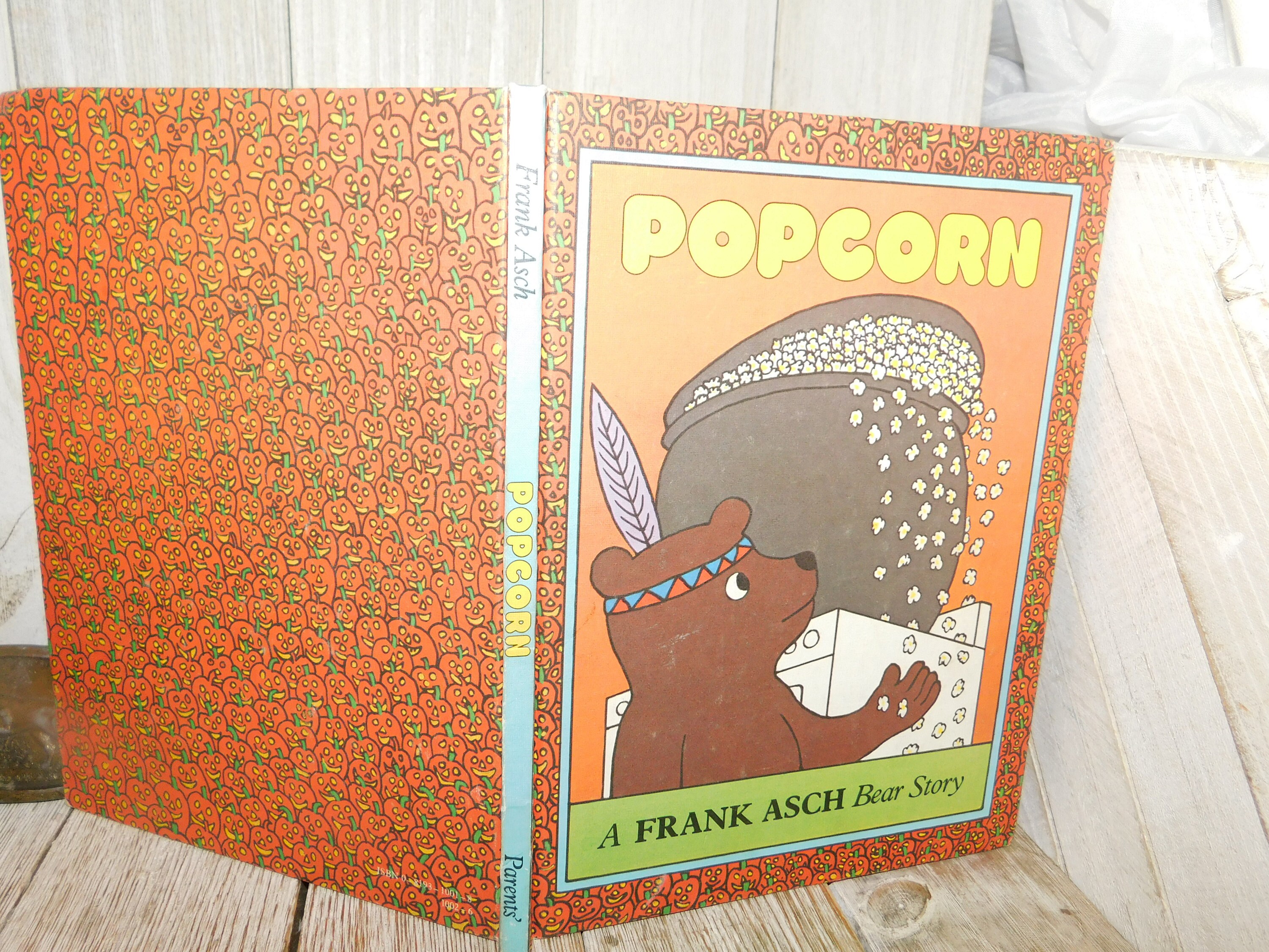 Vintage Popcorn Book By Frank Asch Bear Story Hardcover Book Etsy