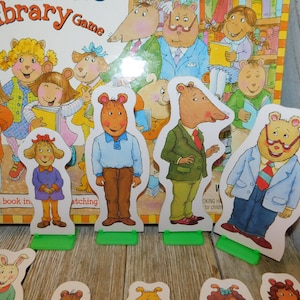 Vintage Arthur Goes to the Library GAME PIECES 1996, Replacement Pieces, Crafts, Scrapbooking, Memories, Daysgonebytreasures