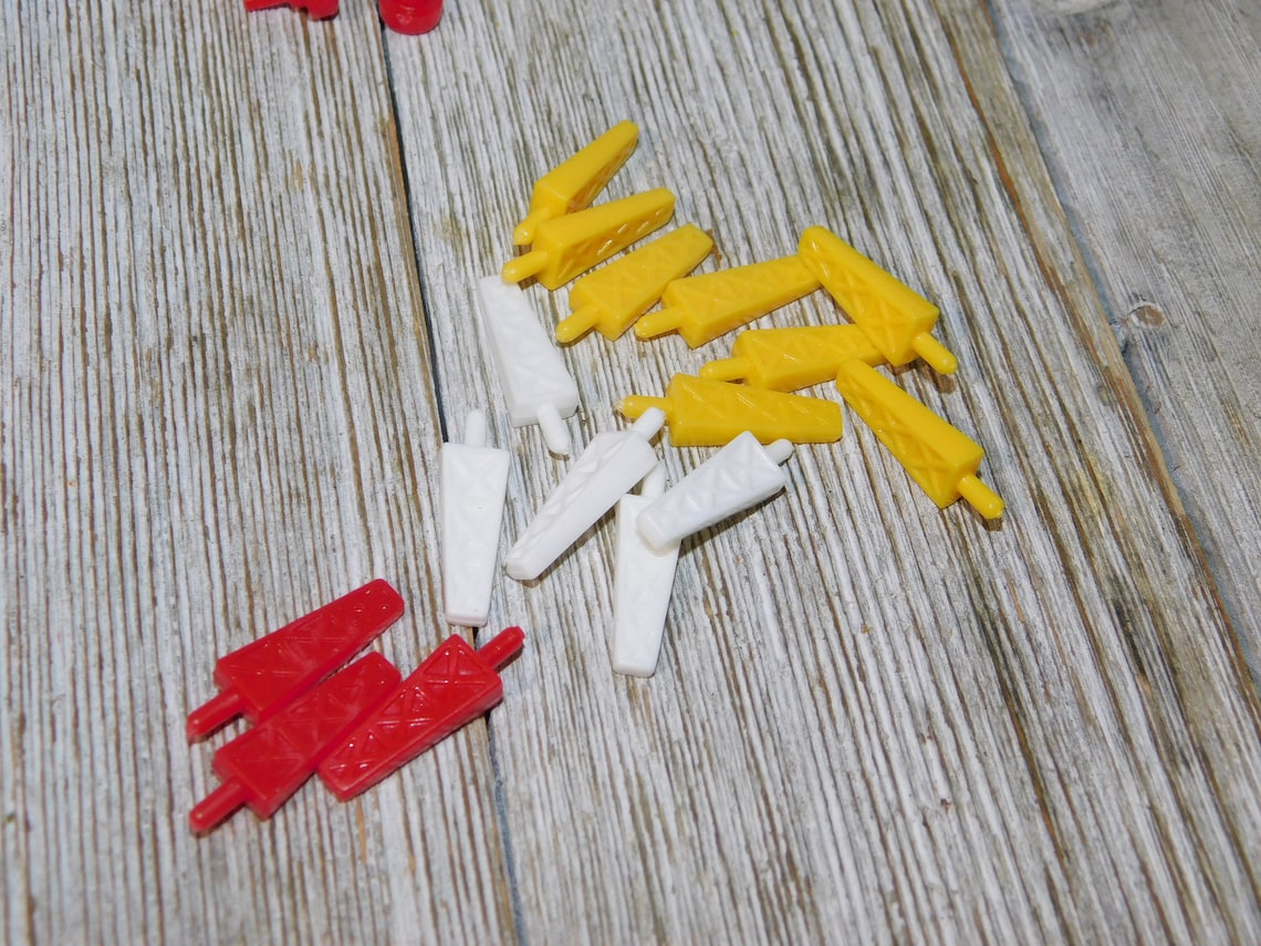 King Oil Game Pieces Parts Vintage Game Pieces Vintage Etsy