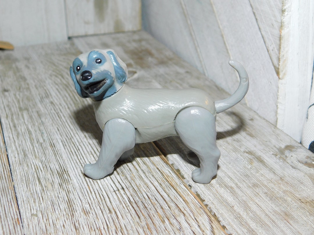 Vtg Beauty Dog Puppy Gray Afghan Hound Poseable 1987, Barbie Gray Dog, Vintage Barbie Pet