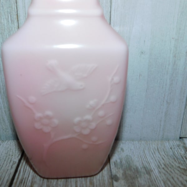 Avon Spring Bouquet Fragrance Vase Amber 81 Vtg Avon Vase Vtg Pink Vase Vtg Home Decor Farmhouse Decor Country Deco Daysgonebytreasures**