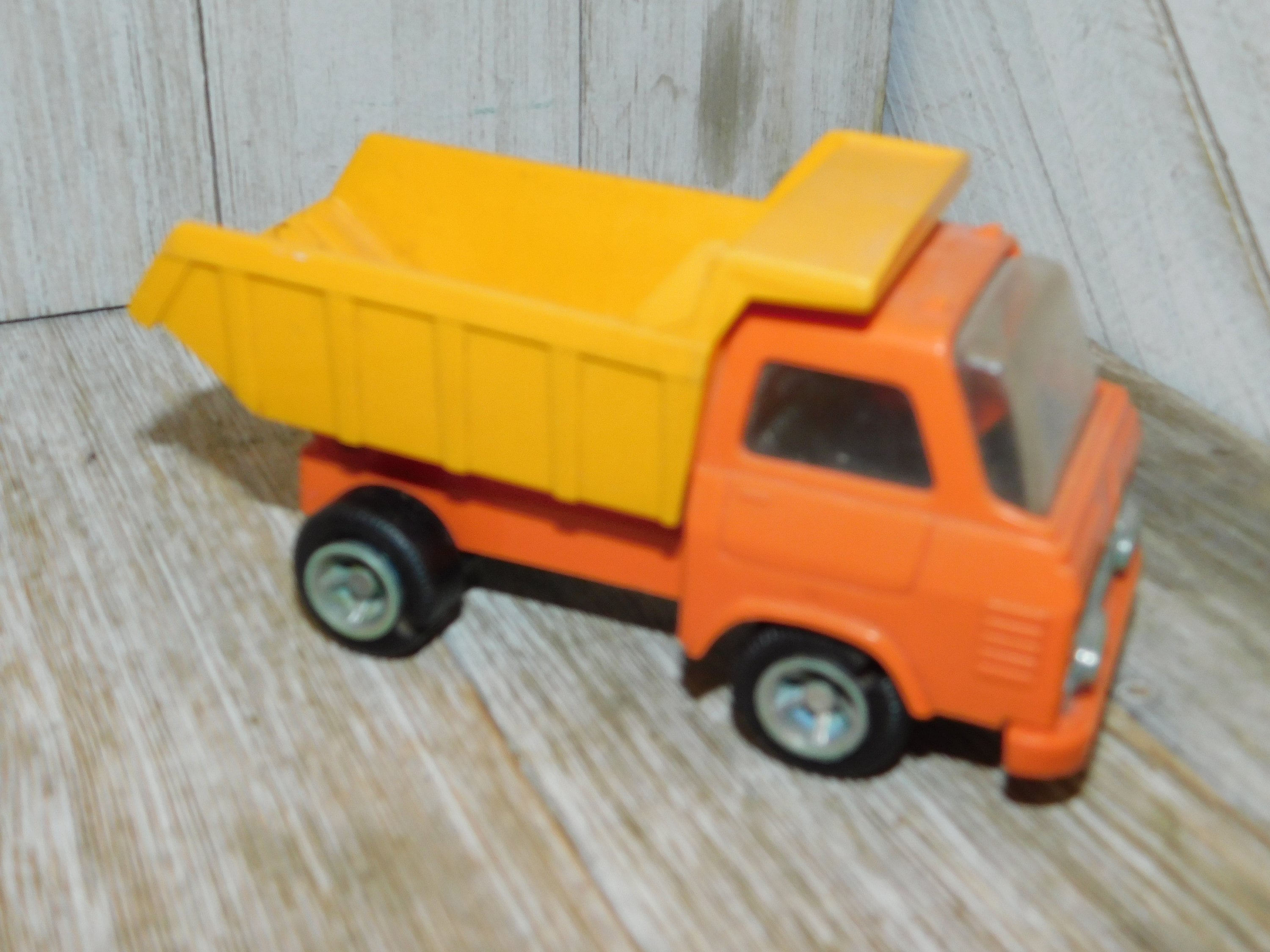 DUMP TRUCK Vintage Orange Plastic, Tonka Dump Truck, Vintage Toy