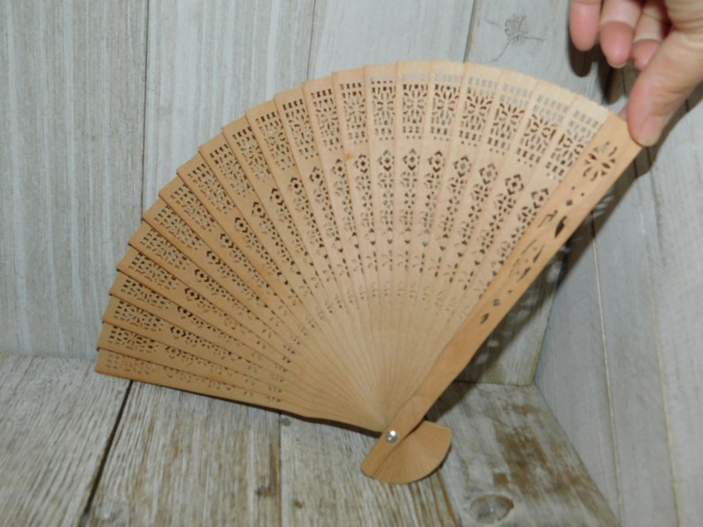 Vintage Hand Fan Plastic Hand Fan Vintage Home Decor Etsy