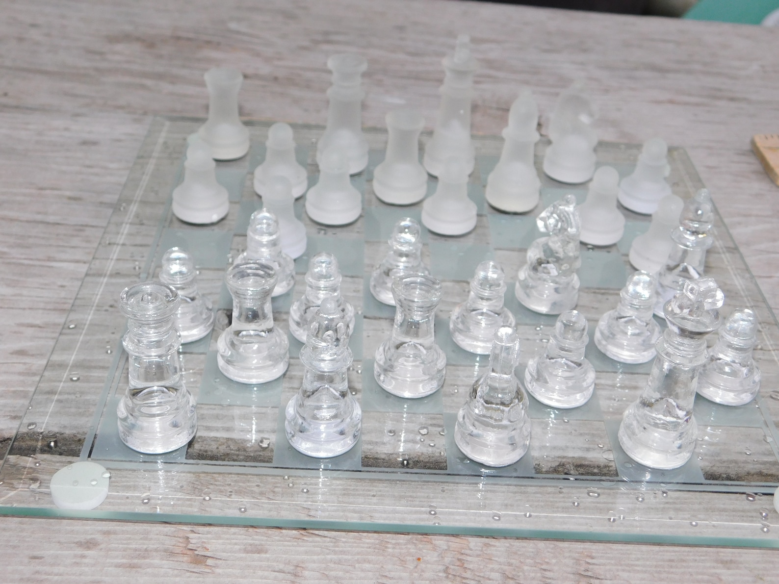 Vintage Glass Chess Set Chess Set Family Game Night Gift Etsy