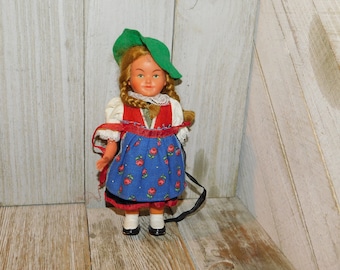Sweet little Doll, Swedish Vintage Doll, Vintage Toys, Small Doll, Toys, Vintage Toys, Memories, Gift, Prop, Craft, Daysgonebytreasures *