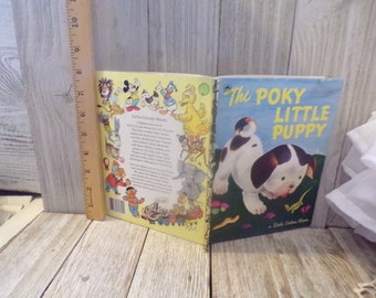 Vintage Porky Little Puppy Vtg Golden Book, Childhood Memories, Vintage Book, Vintage Children Book, Hard Cover Book, Daysgonebytreasures