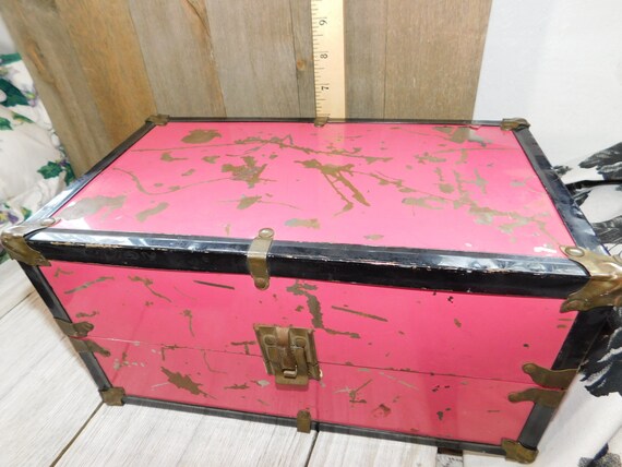 vintage doll trunk