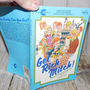 Vt Get Rich Mitch, By Marjorie Weinman Sharmat, By Marjonie Weinman Sharmat ,Paperback Book, Memories, Gift, Prop, Daysgonebytreasures *