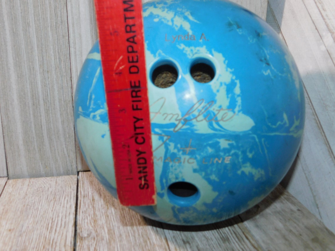 Vintage Bowling Ball 10.40 Pd Blue Bowling Ball Vintage Etsy