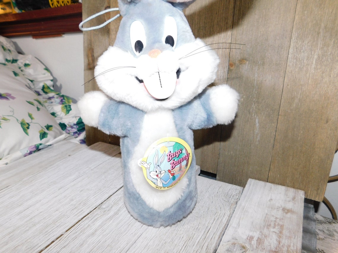 Bugs Bunny Puppet By Warner Brothers Inc 1991 Tag Hand Etsy