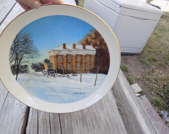 PLATE COLLECTIABLE The Territorial Capital of Fillmore Utah, Vtg Home Decor, Memories,  Gift, Prop, Daysgonebytreasures