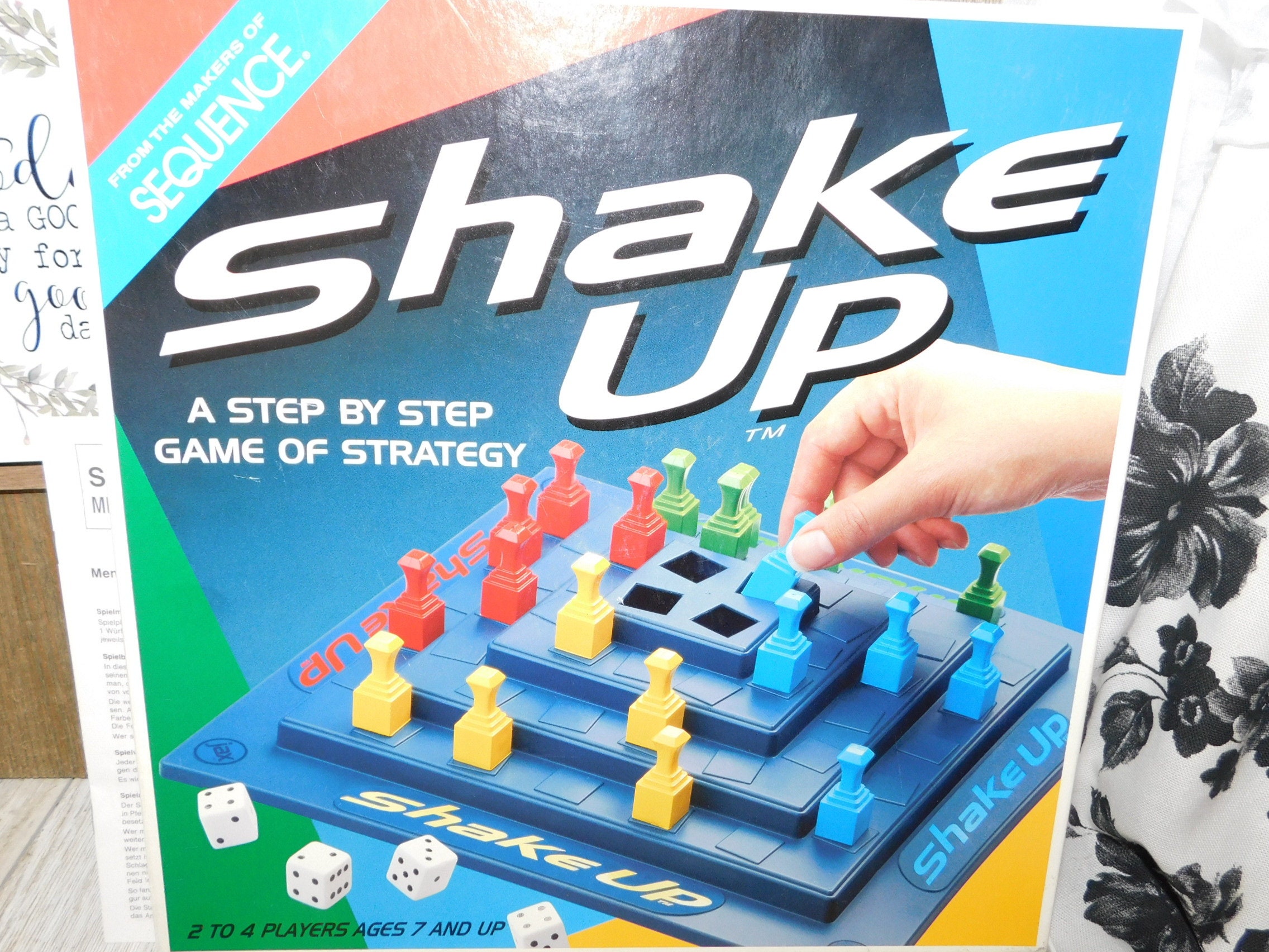 Shake Up Board Game Vintage Board Game Strategy Game Toys Etsy