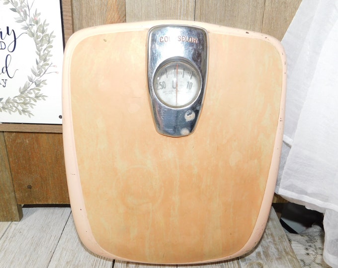 Vintage Counselor Bathroom Scale Pink Pink Bathroom Scale Etsy