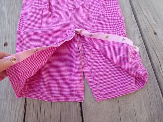 Vtg Spirit  Baby Girl Outfit, Pink Gingham Baby G… - image 6