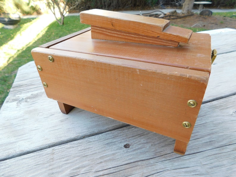 Vintage Shoe Polish Box Wood Shoe Polish Box Bathroom Decor Etsy