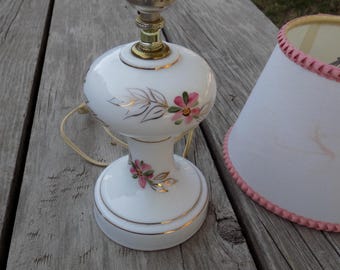 Vintage Laura Ashley Lamp Base – Blue & White Ceramic Table Lamp