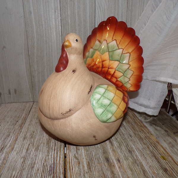 Turkey, Ceramic Turkey, Fall Harvest, Fall Decor, Thanksgiving,  home Decor, Memories, Gift, Prop, Daysgonebytreasures