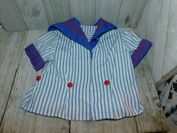 Vintage Baby Boy Sailor Outfit Top, Vintage Baby … - image 1