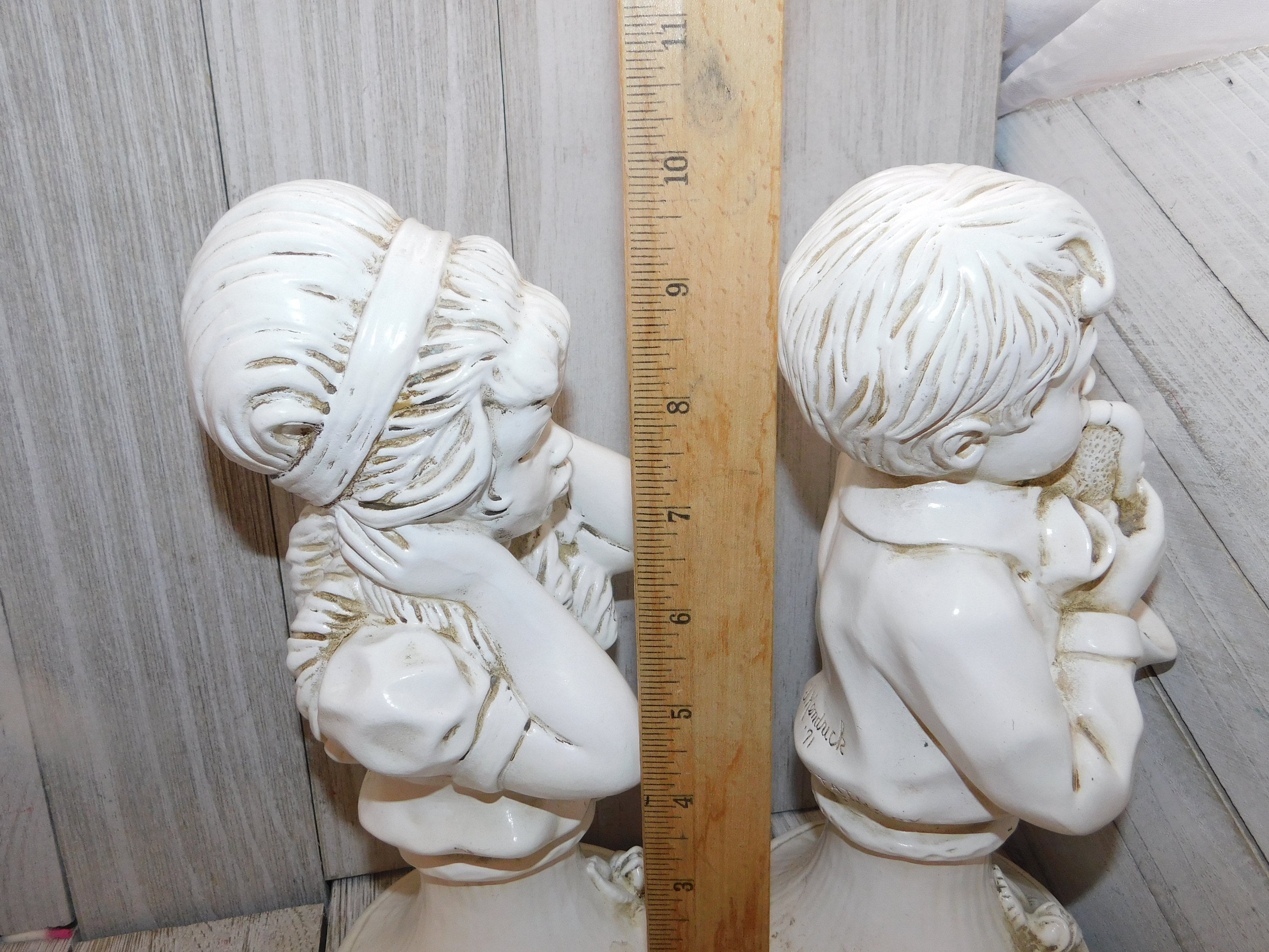 J Kendrick Universal Statuary Corp Chicago 1971 Vintage Boy