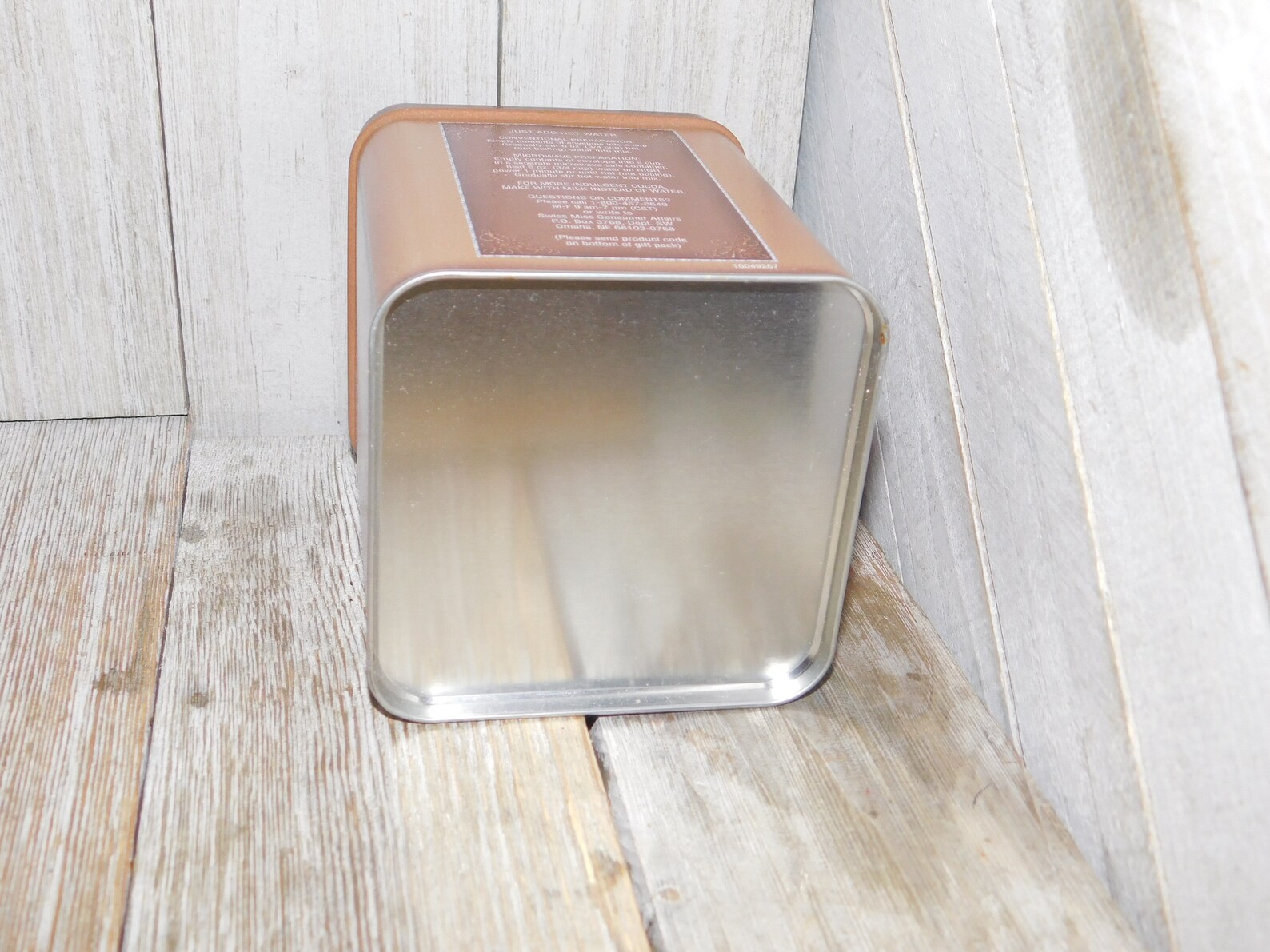 Vintage Swiss Tin Can Small Tin Can Storage Vintage Kitchen Etsy