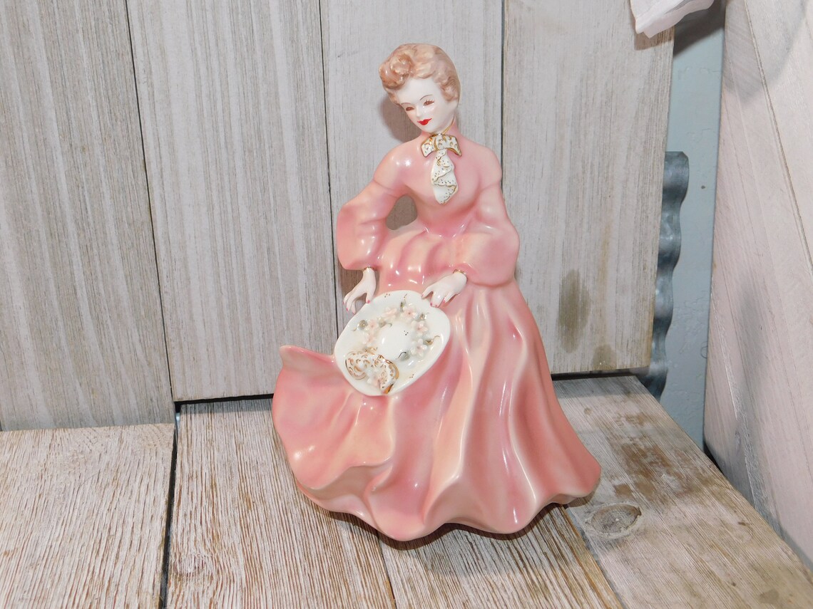 Vtg Florence Ceramics Grace in Pink Lady Figurine Pasadena Etsy