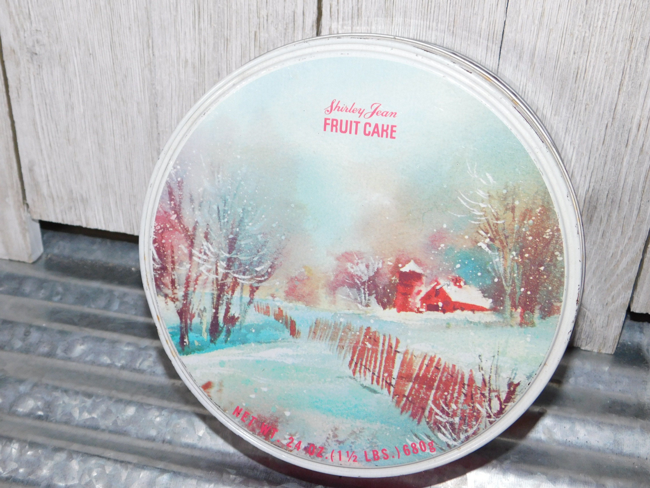 Shirley Jean Fruit Cake Can Capital Cake Co Vintage Fruit Etsy