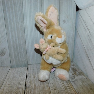 Russ Stuffed Bunny Rabbit and Baby, Vintage Stuffed Toy, Plush Bunny Rabbit, Vintage Stuffed Animals, Vintage Toys ,Daysgonebytreasures *