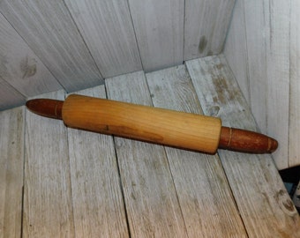 Wooden Rolling Pin Nice Handles, Vintage Wood Rolling Pin, Vintage Kitchen Baking Tools, Vtg Kitchen, Country Kitchen, Daysgonebytreasures *