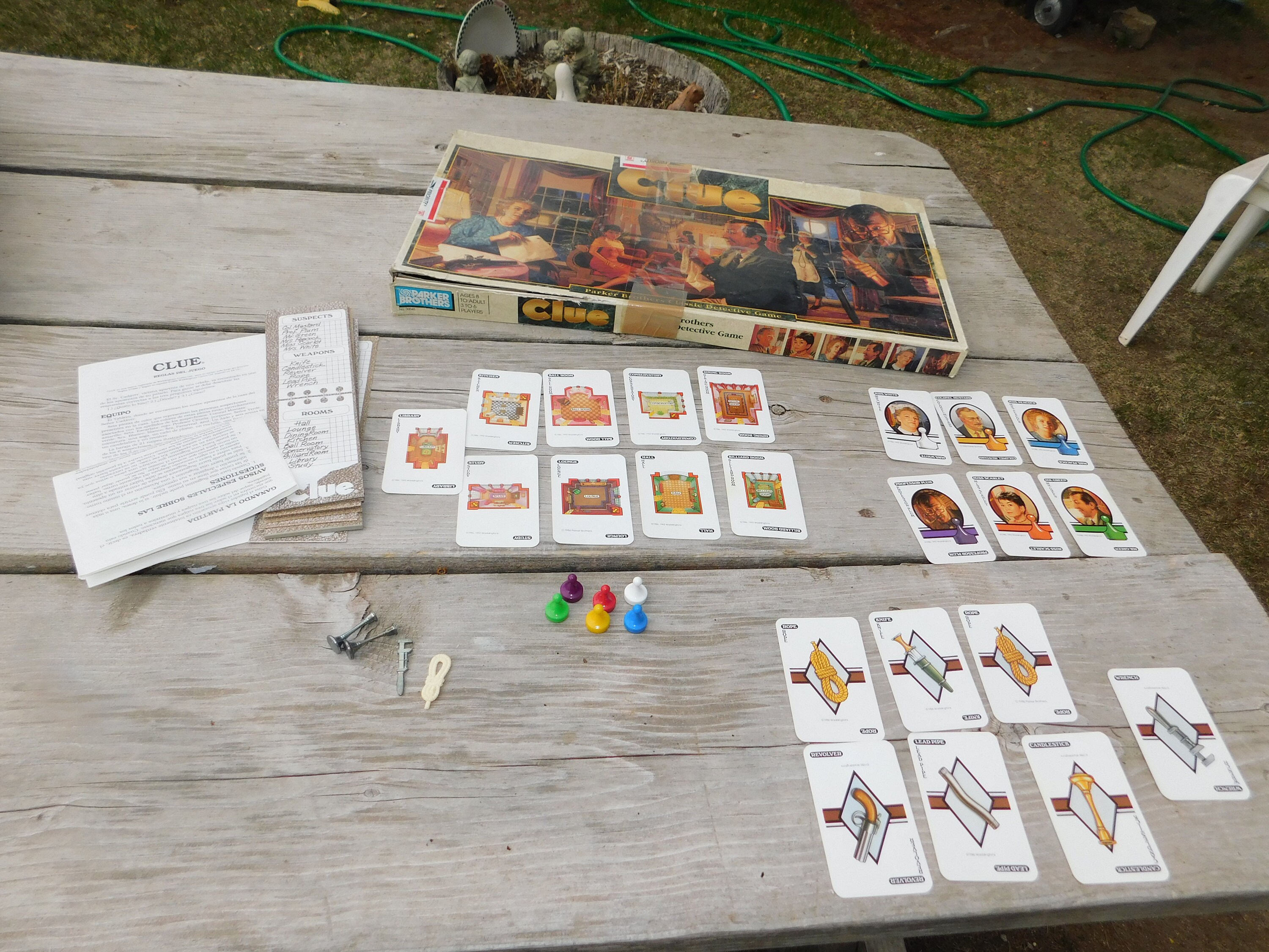 Clue Weapon Cards - Etsy Canada