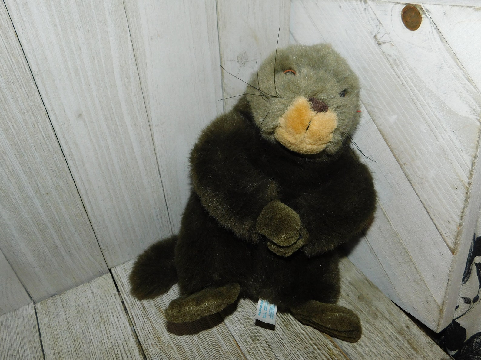 Vintage Brown Stuffed Beaver Vintage Stuffed Animals Etsy
