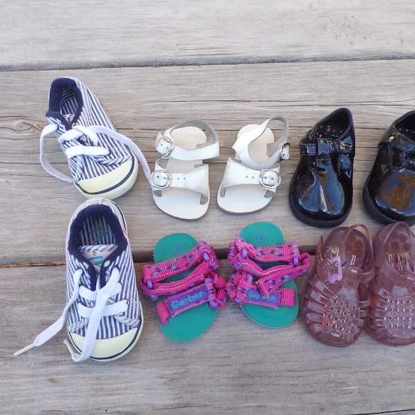 Vtg Small Childs Shoe, YOU PICK  Tennis Shoes Jelly Sandals, White Sandals Multi Color Sandals Dress Shoes, Doll Shoes Daysgonebytreasures *