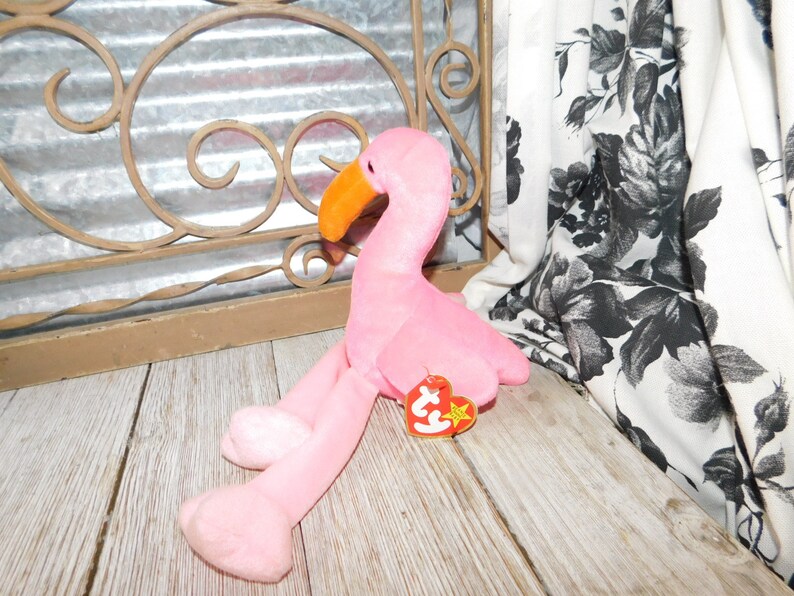 Ty Beanie Babie Pink Flamingo Pinky Ty Stuffed Animals Ty | Etsy