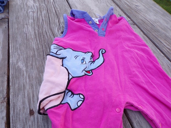 Disney Dumbo Baby Girl Outfit, Vtg Baby Girl Outf… - image 3