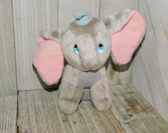 Dumbo  Sm Soft, Vintage Dumbo Elephant, Stuffed Dumbo Elephant, Elephant, Disney Plush Toys, Disney Toys, Vtg Stuffed Animal, Dc**