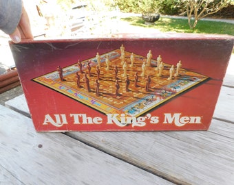 All The King's Men Board Game 1979, Parker Brothers Game,  Vintage Board Game, War Game, Childhood Memories, Gift, Daysgonebytreasures