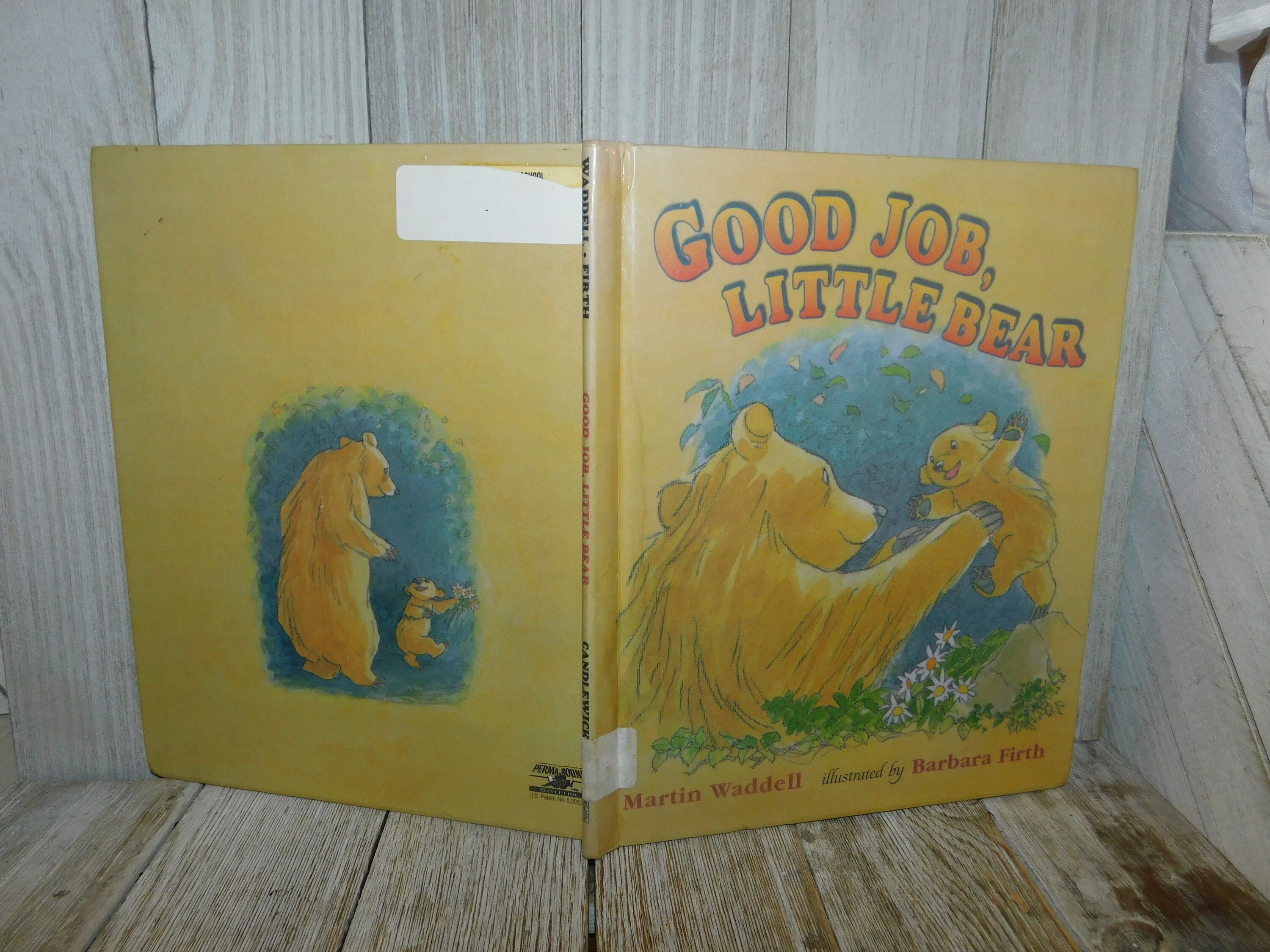 Good Job Little Bear 99, By Martin Waddel Illustrated By Barbara Firth, Vintage Children Book, Hardcover book, Memories, Daysgonebytreaures*