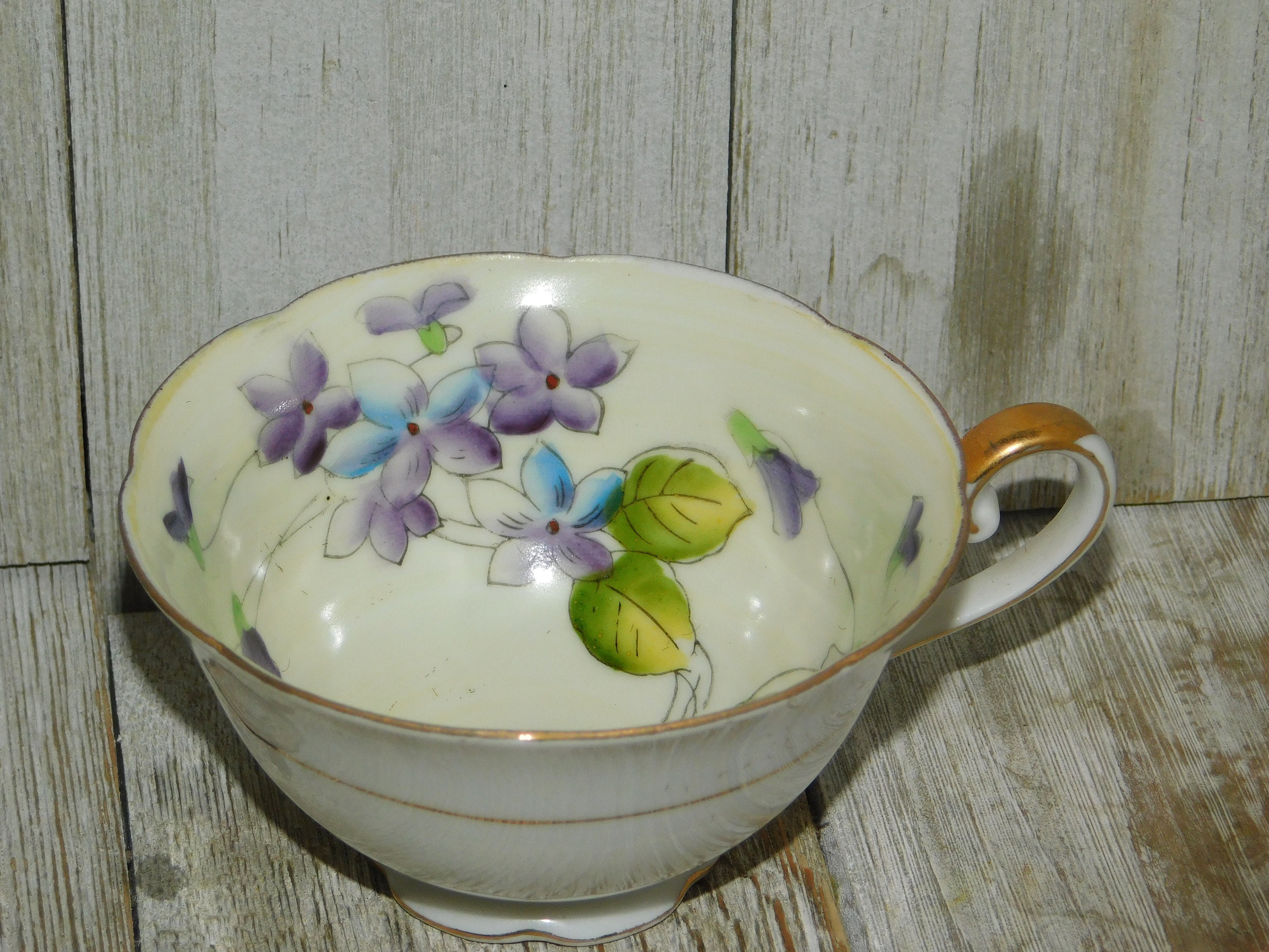 Noritake Vintage China With Purple Flowers - Etsy