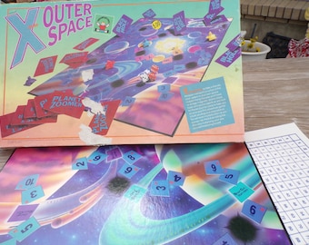 Outer Space GAME BOARD and Box, Sold Separately, Replacements Game pieces, Crafts, Math game parts