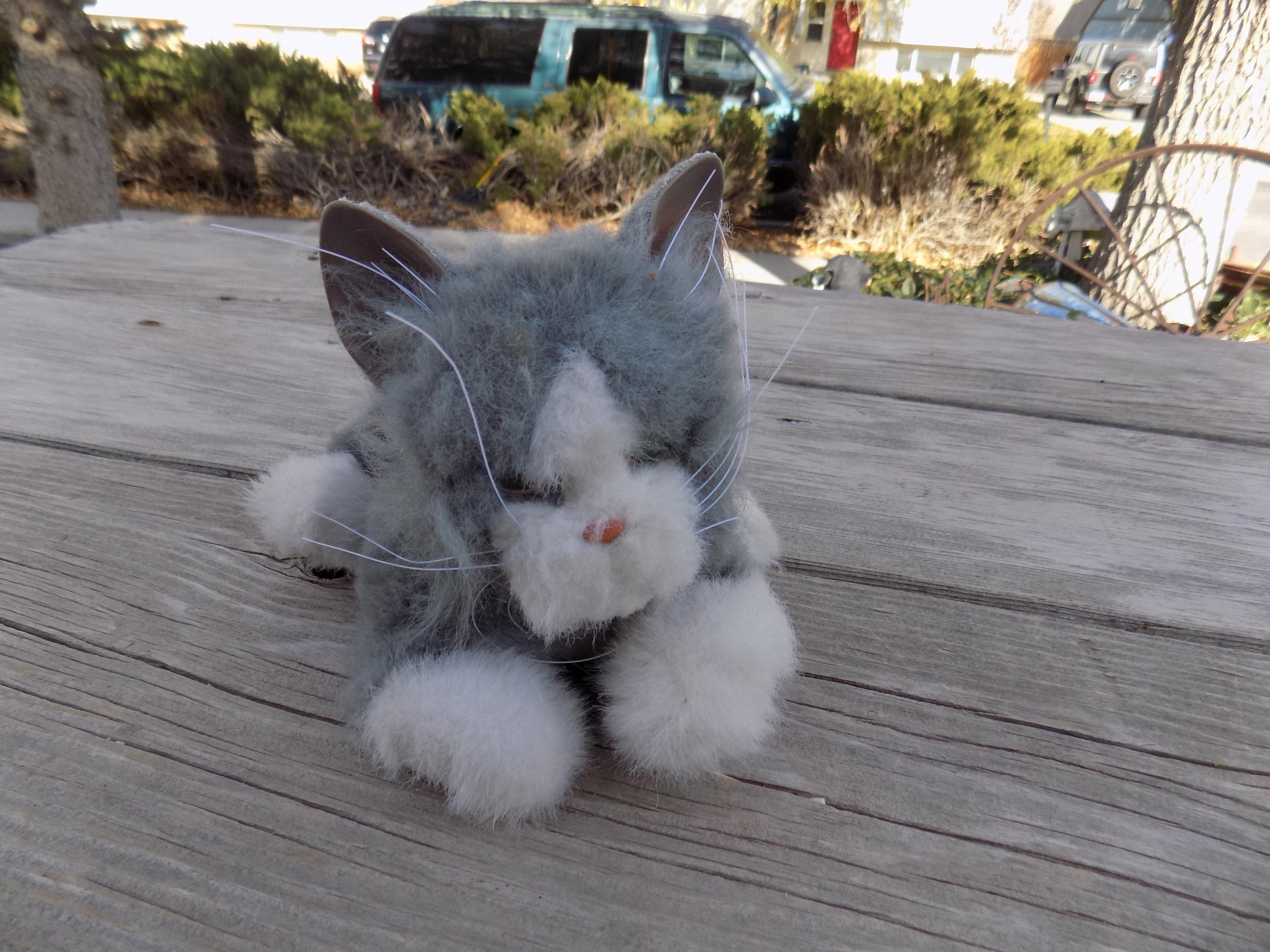 Furreal Gray White Kitten, Electronic Kitten, Vintage Toys, Memories, Gift, Prop, Daysgonebytreasures *y