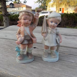 Boy Girl Figurine, Childhood Innocents, Vintage Porcelain Figurine, Children Figurine, Boy, Girl, Memories, Gift Prop Daysgonebytreasures *y
