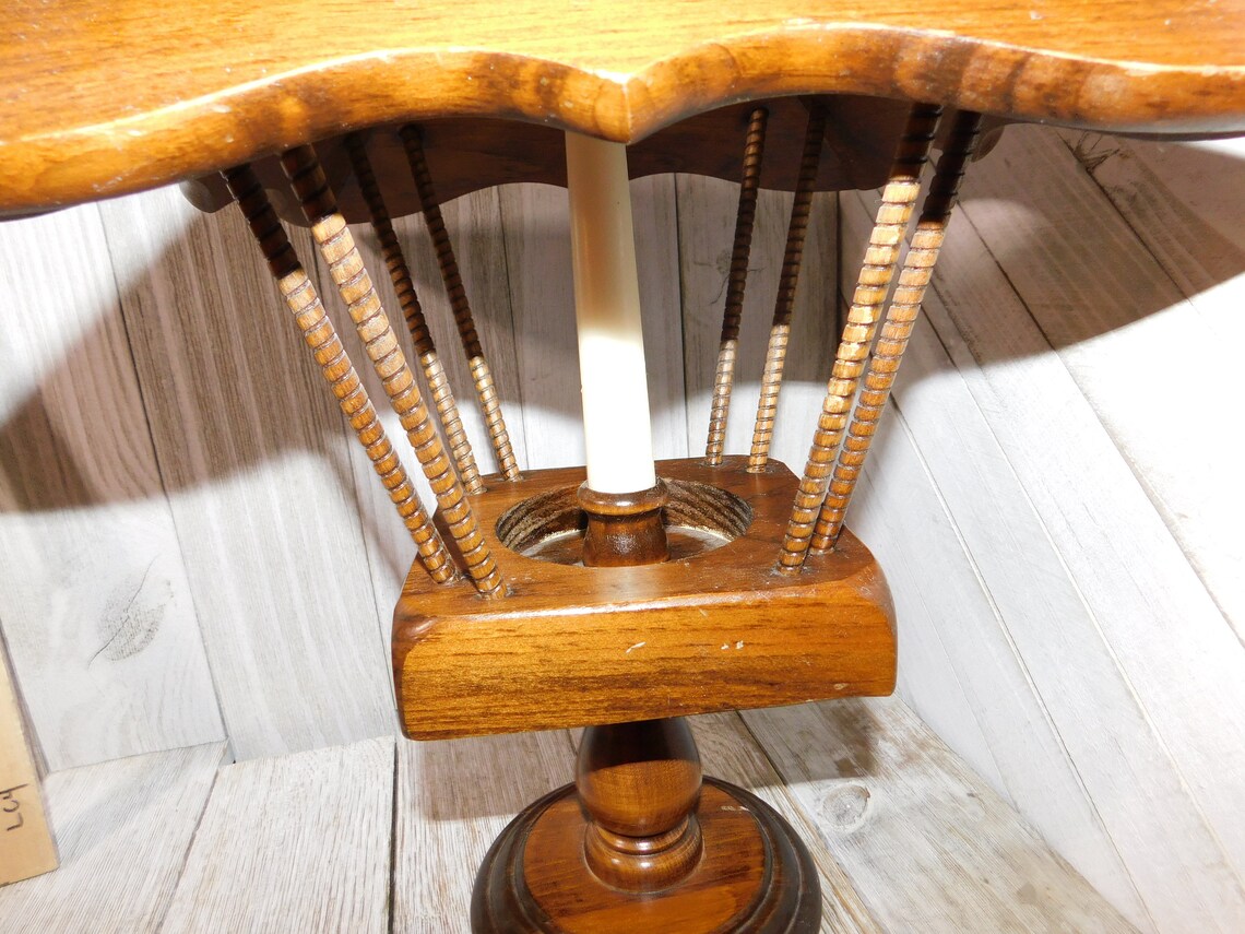 Wooden Candle Holder Lamp or Light Wood Candle Holder With Etsy