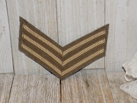 Patch WWII New ZEALAND Army Sergeant Stripes NCO … - image 1