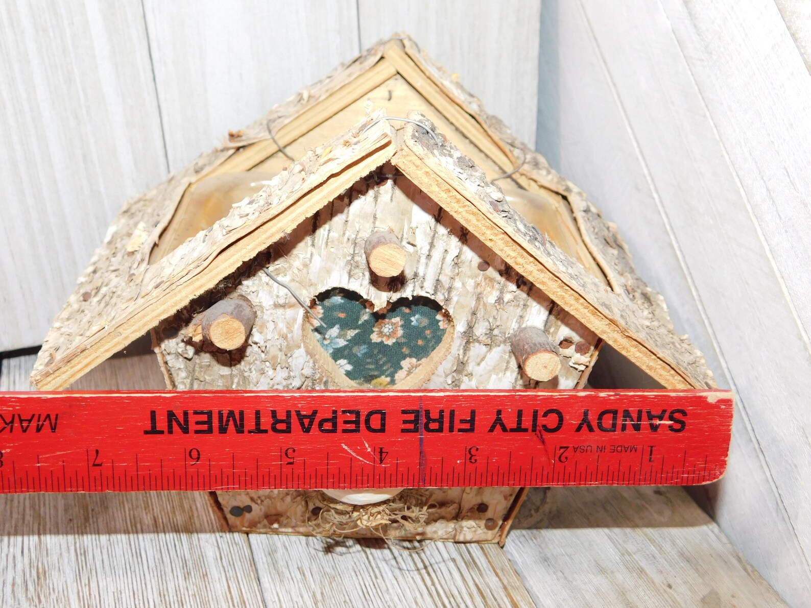 Vintage Bird House Rustic Planter Bird House Planter Bird Etsy