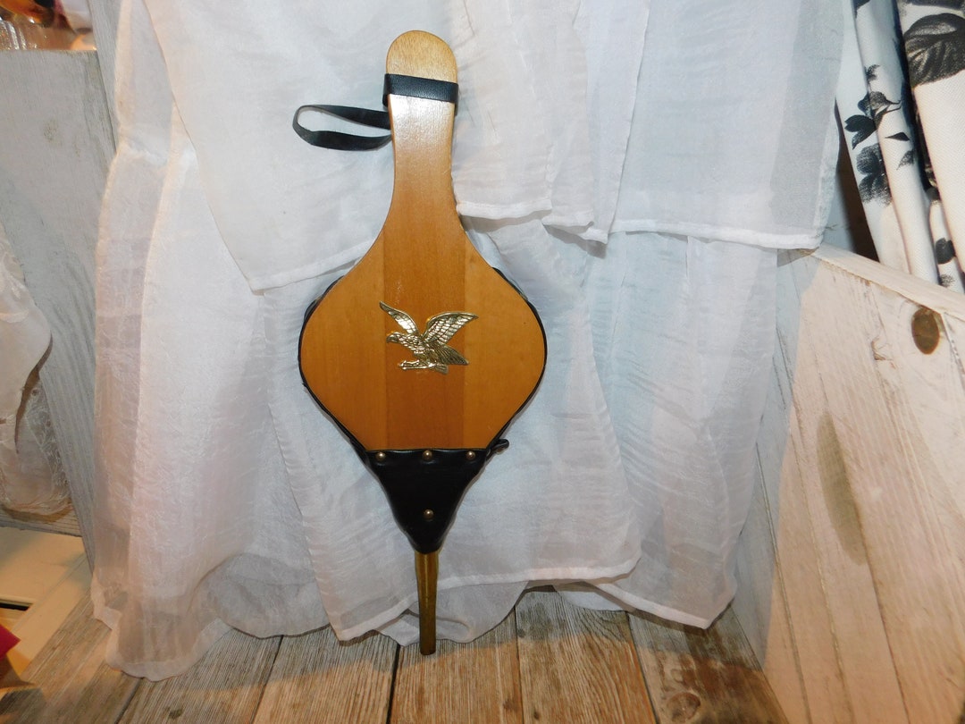Vintage Fireplace Bellow Blower Vint Metal Eagle Fireplace Etsy