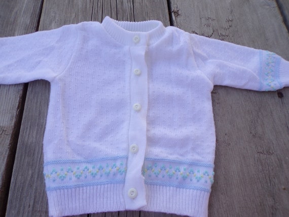 Baby Sweater, Bay Girl Sweater, Baby Girl Clothes, Vintage Baby Clothes, Memories, Gift, Prop, Daysgonebytreasures,**