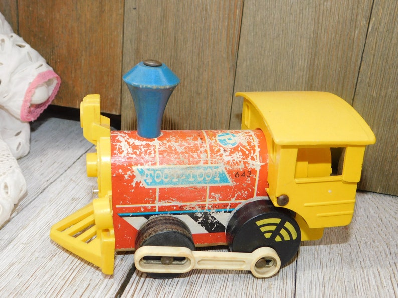 Fisher Price Little Wooden Train 643 Toot Toot Toy Train | Etsy
