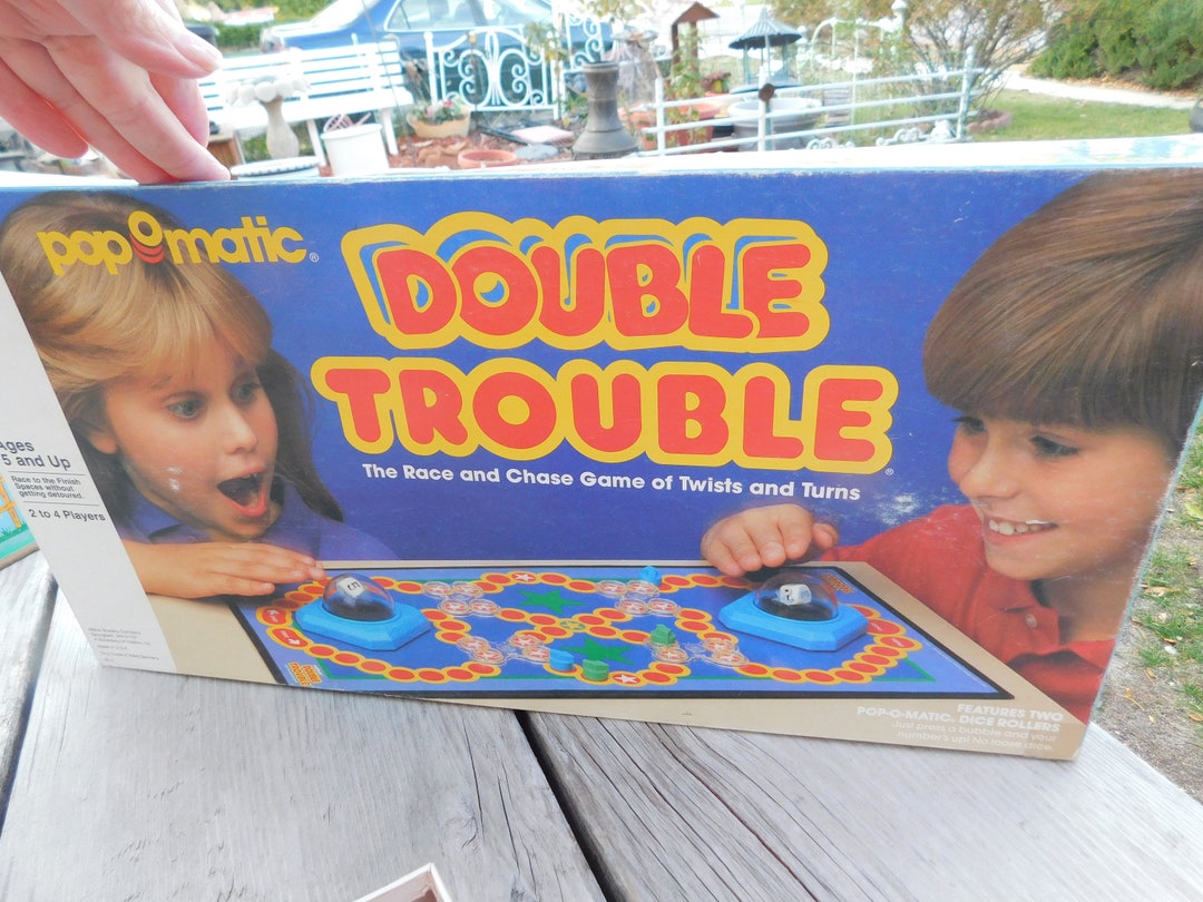 Vtg Double Trouble Milton Bradley Game 1987 Vintage Board - Etsy Israel
