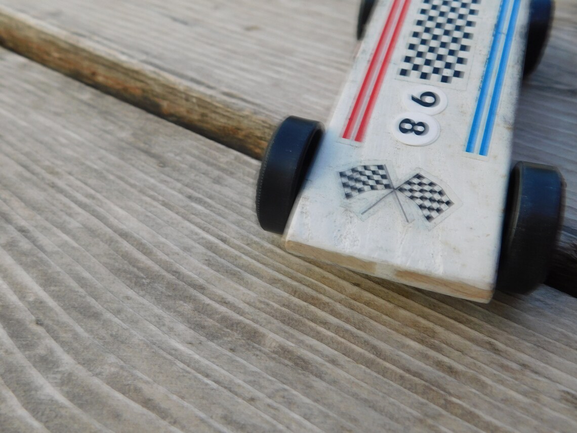 Vintage Pinewood Derby Boy Scouts Car Wood Car Boy Scouts Etsy